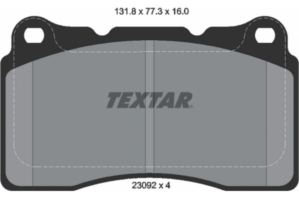 Textar Σετ τακάκια, Δισκόφρενα - 2309203