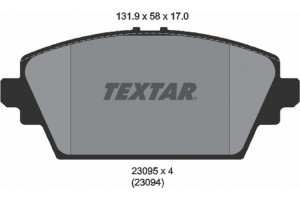 Textar Σετ τακάκια, Δισκόφρενα - 2309501