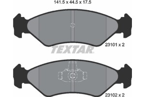 Textar Σετ τακάκια, Δισκόφρενα - 2310101