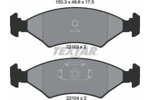 Textar Σετ τακάκια, Δισκόφρενα - 2310301