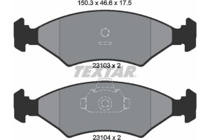 Textar Σετ τακάκια, Δισκόφρενα - 2310301