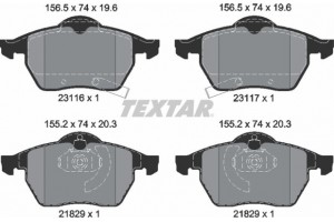 Textar Σετ τακάκια, Δισκόφρενα - 2311602