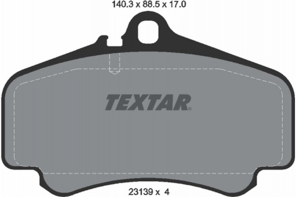 Textar Σετ τακάκια, Δισκόφρενα - 2313901 Textar Σετ τακάκια, Δισκόφρενα - 2313901