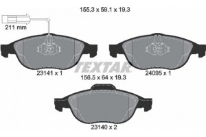 Textar Σετ τακάκια, Δισκόφρενα - 2314101