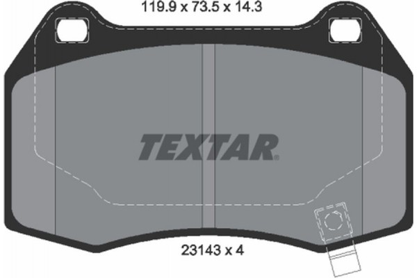 Textar Σετ τακάκια, Δισκόφρενα - 2314301 Textar Σετ τακάκια, Δισκόφρενα - 2314301