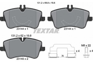 Textar Σετ τακάκια, Δισκόφρενα - 2314402