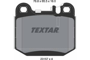 Textar Σετ τακάκια, Δισκόφρενα - 2315702