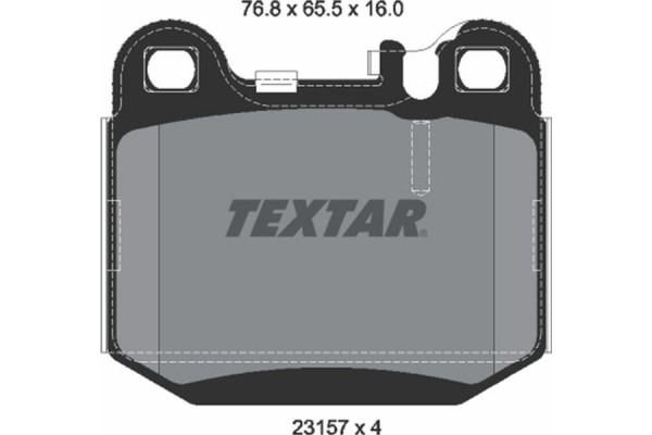 Textar Σετ τακάκια, Δισκόφρενα - 2315702