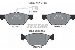Textar Σετ τακάκια, Δισκόφρενα - 2322201
