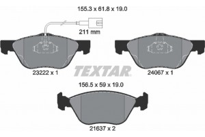 Textar Σετ τακάκια, Δισκόφρενα - 2322201