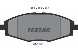 Textar Σετ τακάκια, Δισκόφρενα - 2324102