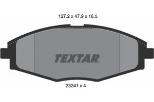 Textar Σετ τακάκια, Δισκόφρενα - 2324102