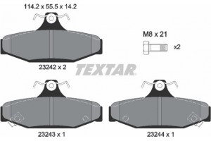 Textar Σετ τακάκια, Δισκόφρενα - 2324201