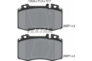 Textar Σετ τακάκια, Δισκόφρενα - 2327102