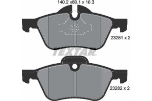 Textar Σετ τακάκια, Δισκόφρενα - 2328101