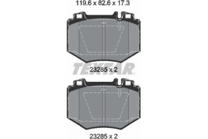 Textar Σετ τακάκια, Δισκόφρενα - 2328501