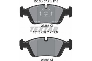 Textar Σετ τακάκια, Δισκόφρενα - 2328702