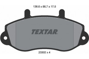 Textar Σετ τακάκια, Δισκόφρενα - 2330201