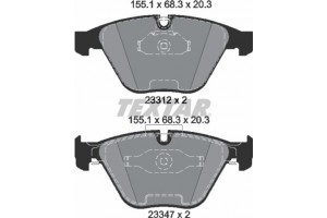 Textar Σετ τακάκια, Δισκόφρενα - 2331207