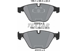 Textar Σετ τακάκια, Δισκόφρενα - 2331211