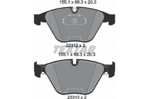 Textar Σετ τακάκια, Δισκόφρενα - 2331211