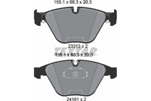 Textar Σετ τακάκια, Δισκόφρενα - 2331303