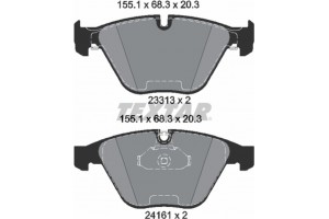 Textar Σετ τακάκια, Δισκόφρενα - 2331303