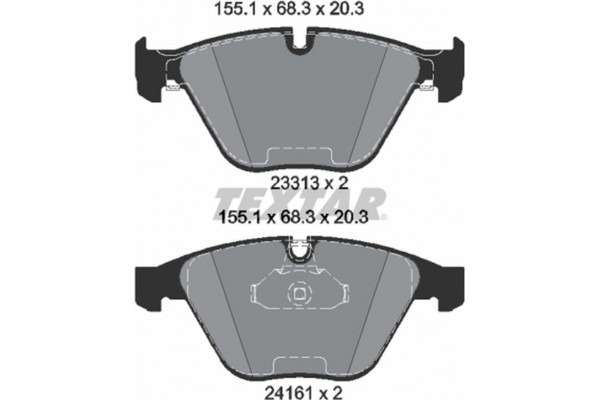 Textar Σετ τακάκια, Δισκόφρενα - 2331303