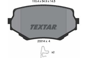 Textar Σετ τακάκια, Δισκόφρενα - 2331401