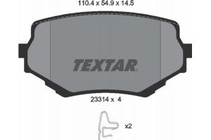 Textar Σετ τακάκια, Δισκόφρενα - 2331401