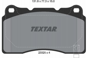 Textar Σετ τακάκια, Δισκόφρενα - 2332501