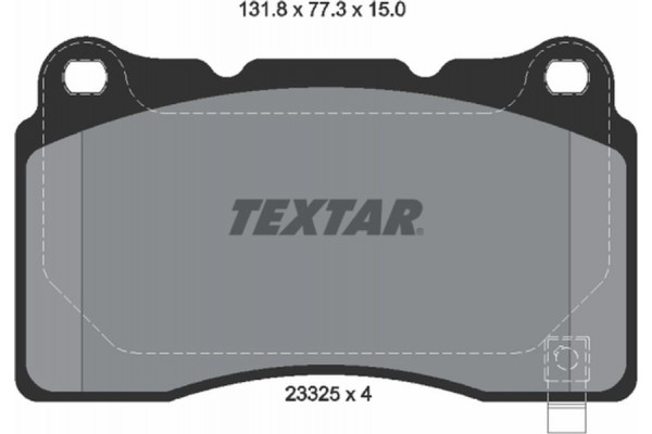 Textar Σετ τακάκια, Δισκόφρενα - 2332501