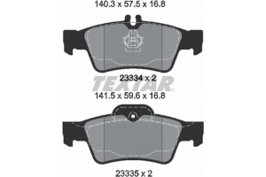Textar Σετ τακάκια, Δισκόφρενα - 2333403