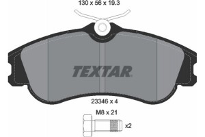 Textar Σετ τακάκια, Δισκόφρενα - 2334602