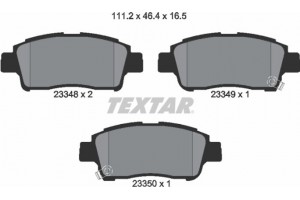 Textar Σετ τακάκια, Δισκόφρενα - 2334803