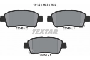 Textar Σετ τακάκια, Δισκόφρενα - 2334803