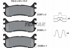Textar Σετ τακάκια, Δισκόφρενα - 2338704