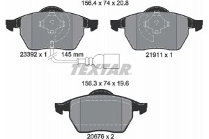 Textar Σετ τακάκια, Δισκόφρενα - 2339201