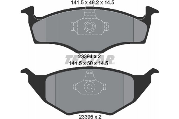 Textar Σετ τακάκια, Δισκόφρενα - 2339402