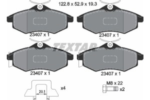 Textar Σετ τακάκια, Δισκόφρενα - 2340702