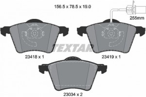 Textar Σετ τακάκια, Δισκόφρενα - 2341801