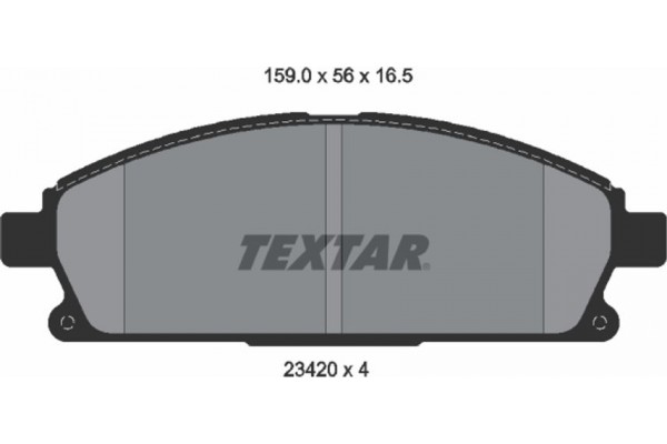 Textar Σετ τακάκια, Δισκόφρενα - 2342004