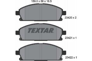 Textar Σετ τακάκια, Δισκόφρενα - 2342001