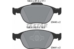 Textar Σετ τακάκια, Δισκόφρενα - 2344007