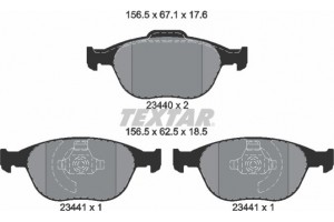 Textar Σετ τακάκια, Δισκόφρενα - 2344004