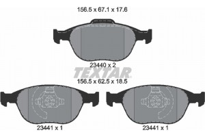 Textar Σετ τακάκια, Δισκόφρενα - 2344004