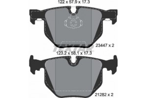 Textar Σετ τακάκια, Δισκόφρενα - 2344702