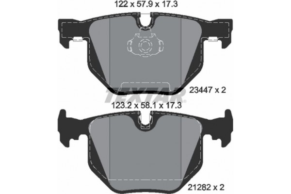 Textar Σετ τακάκια, Δισκόφρενα - 2344702
