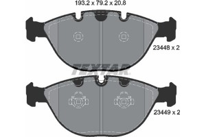 Textar Σετ τακάκια, Δισκόφρενα - 2344801