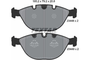 Textar Σετ τακάκια, Δισκόφρενα - 2344801